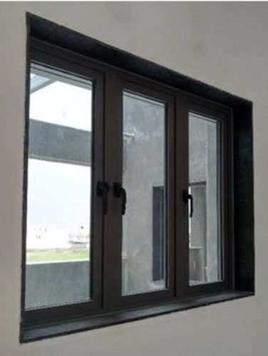 Aluminum Black Color Powder Coated Aluminium Casement Windows For Residential And Commerical Building