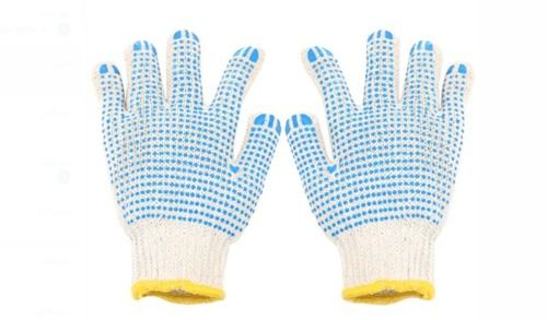 Comes In Various Colors Blue Dotted Heat, Cut, Wear And Tear Resistant Anti Impact Gloves