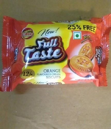 Excellent Delicious And Crunchy Sweet Taste Orange Cream Biscuits