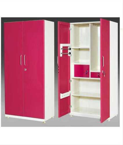 Pink Modern Double Door Stainless Steel Almirah, Thickness 20 - 24 Mm, Rectangular