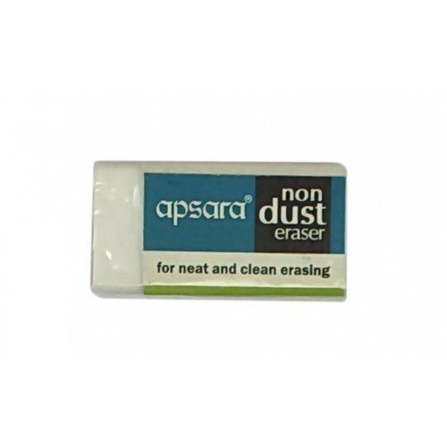 Rubber Non Toxic And Dust Free White And Rectangular Extra Long Good Quality Eraser