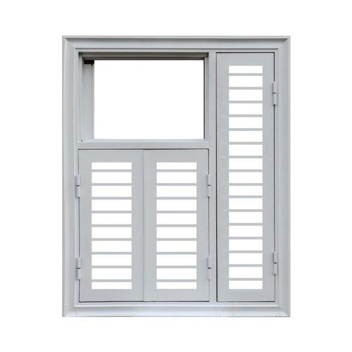 White Color Powder Coated Glossy Appearance Aluminium Casement Window Application: Residential & Commercial Building