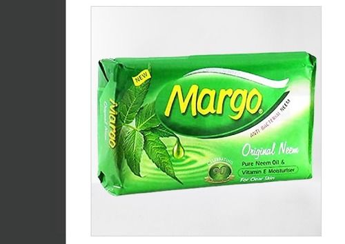 Anti Bacterial 100Gm Green Color Margo Neem Bath Soap With Vitamin E Moisturizer Size: 5 Inch