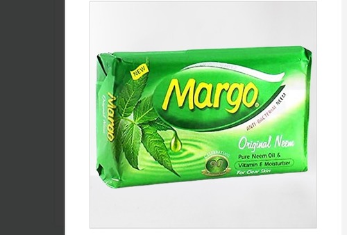 Anti Bacterial 100gm Green Color Margo Neem Bath Soap with Vitamin E Moisturizers