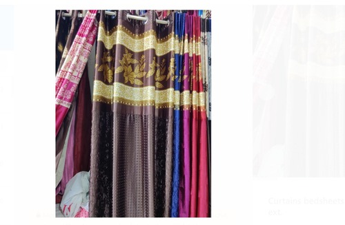 एंटी रिंकल एंड फेड मल्टी कलर शनील मटीरियल प्रिंटेड लिविंग रूम कर्टन डिज़ाइन: मॉडर्न