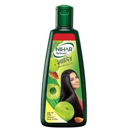 Black Color Nihar Naturals Shanti Amla Badam Hair Oil For Smooth And Shiny Gender: Female