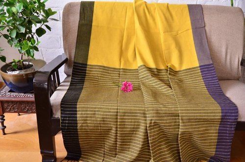 Block Prints Casual Wear Bengal Handloom Cotton Saree With Blouse Piece Sets