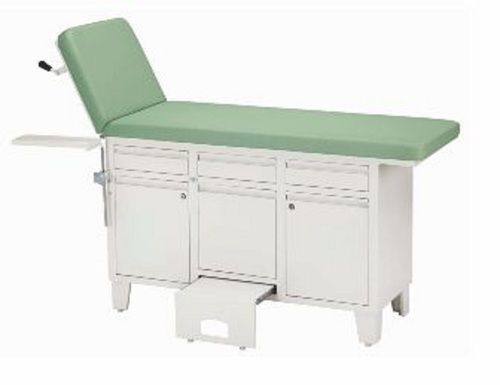 Hospital 140 KG Load Capacity Patient Examination Couch With Inbuilt Sliding Foot Step