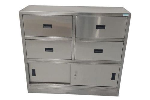 Hospital Multi Drawers Powder Coated Stainless Steel Storage Cabinet