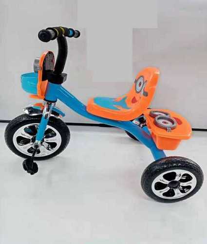 Kids Tricycles In Blue Orange And Black Color And Iron Plastic Material Gender: Boy