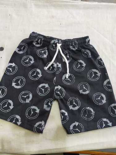 Machine Made Bermuda Shorts In Black Color And Cotton Hosiery Fabric Age Group: Adults