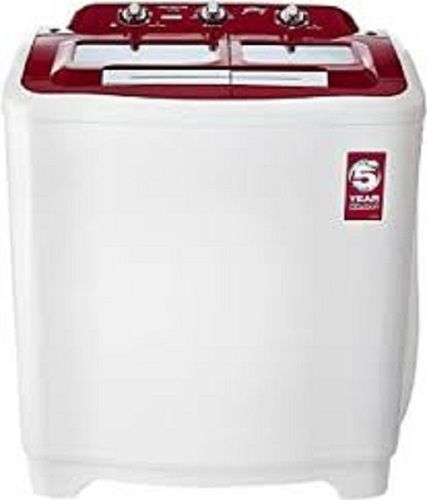 Red And White Color Semi-automatic Top Loading Washing Machine Double Waterfall