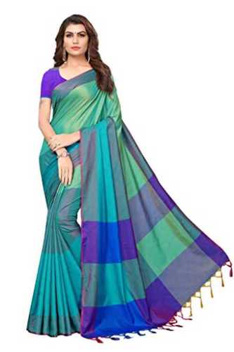 Silk Sarees With Blouse Piece, Easily Washable And Impeccable Finish