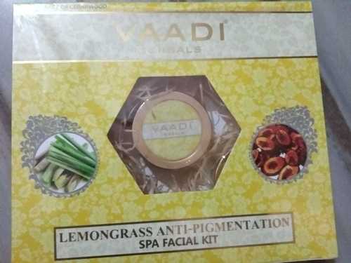 Yellow Vaadi Lemongrass Anti Pigmentation Spa Facial Kit For Glowing Skin And Spot Reduction