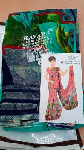 Daily Wear Washable And Comfortable Multicolor Female Cotton Printed Saree