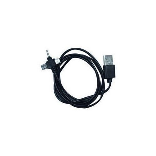 Rubber Black Color 3 In 1 Data Cable For Phone Charging With 2 Meter Long Cable, 30 Gram Weight