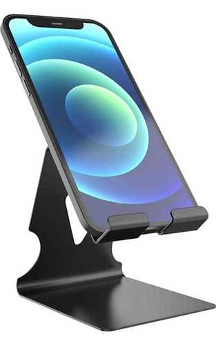 Black Colour Light Wight And Flexible Portable Mobile Stand Holder With 180-Degree Rotation Screen Size: 5.1 Inch (In)