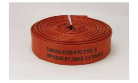 Canvas Hose Pipe with Inside Diameter of 38 to 75 mm and Length of 30m