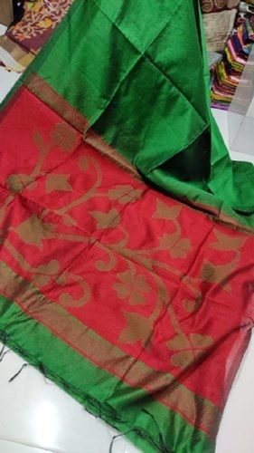 Comfortable And Skin Friendly Cotton Silk Party Wear Full Body Lata Designer Handloom Saree