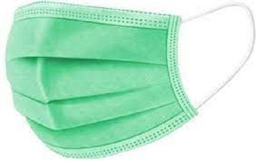 Light Weight Green Color Disposable 3 Ply Surgical Face Mask For Personal Safety Shelf Life: 3-4 Days