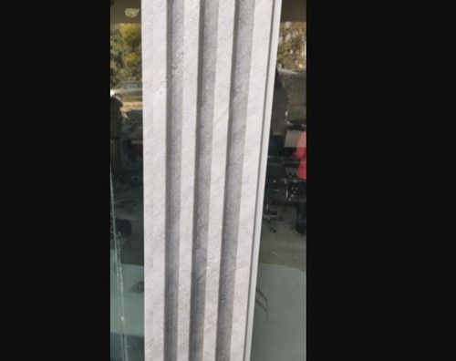 Color Coated 10Mm Light Grey Plain Rectangle Waterproof Pvc Wall Panel Uses For Residential