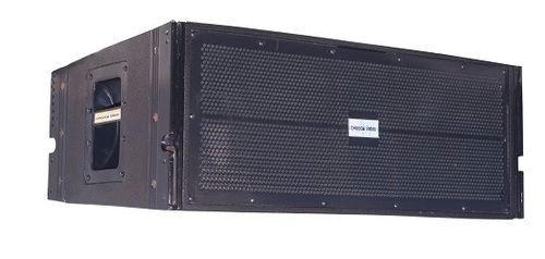 Black Da Dual Line Array Cabinet Marine Plywood Subwoofer Box