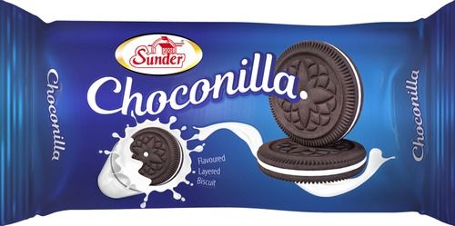 Delicious Taste Sunder Choconilla Flavoured Layered Chocolate Cream Biscuits