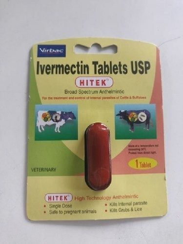 Ivermectin Hitek Tablet, Virbac Animal Health, 1X1, Composition: Ivermectin Expiration Date: 2023 Years