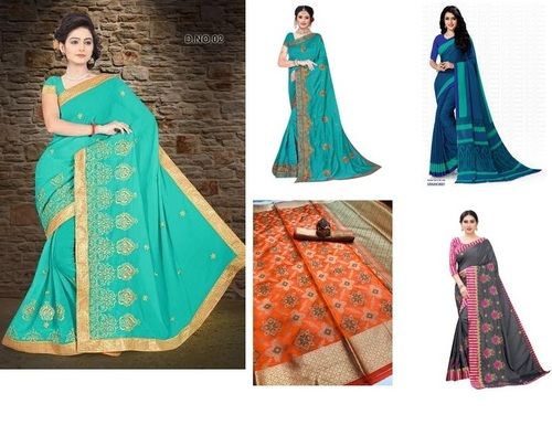 Ladies Fancy Art Silk Saree at Rs.675/Piece in surat offer by Manbhari  Prints