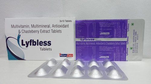 Lyfbless Multivitamin, Multiminerals Antioxidant And Chasteberry Extract Tablets, 3x10 Blister Pack