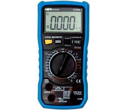 Black+Blue Mextech True Rms Portable Handheld Digital Multimeter With Fuse Protection