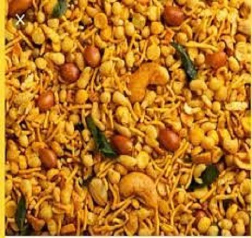 Nutty Flavor And Spicy Salty Mix Namkeen Yellow Colour In Piece, Fresh Mix Namkeen Carbohydrate: 41 Grams (G)