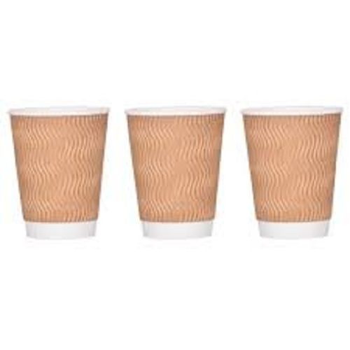  चाय परोसने के लिए स्मूथ फिनिश सुपर और फाइन क्वालिटी ब्राउन कलर पेपर कप 
