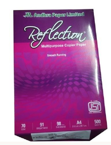 Smooth Texture High Speed Copying A4 Size Reflection White Copier Paper For Office