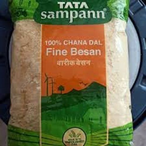 Healthy Rich Natural Fine Taste Yellow Tata Sampann 100% Chana Dal Fine Besan for Cooking, 1 Kg