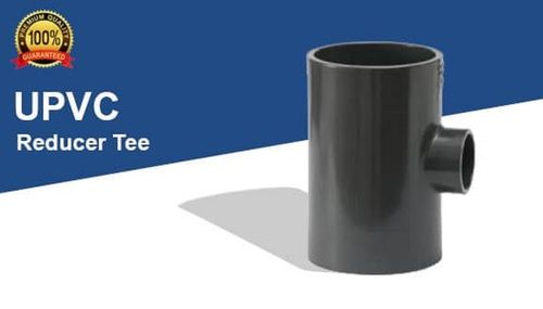 Round High Corrosion Resistance Black Upvc Plastic Reducer Tee For Pipe Fitting