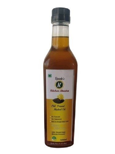 Natural Rich Taste Healthy Organic Kitchen Dhaara Cold Pressed Mustard Oil For Cooking Packaging Size: 1 Litre