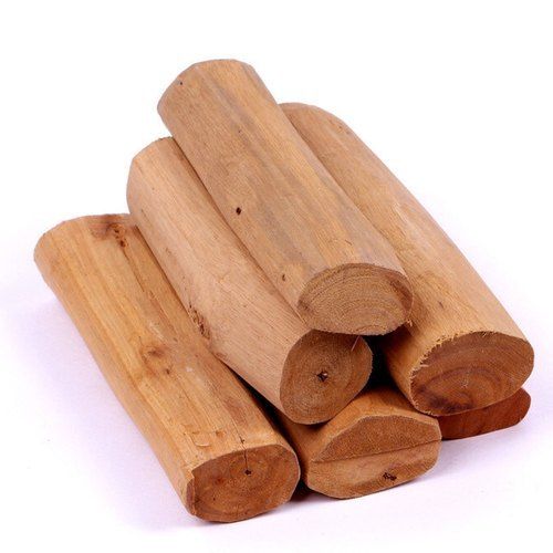 Sandalwood Billets - 4-7 Inch Small Stick, Pure Yellowish Brown Color for Havans and Pooja Purpose