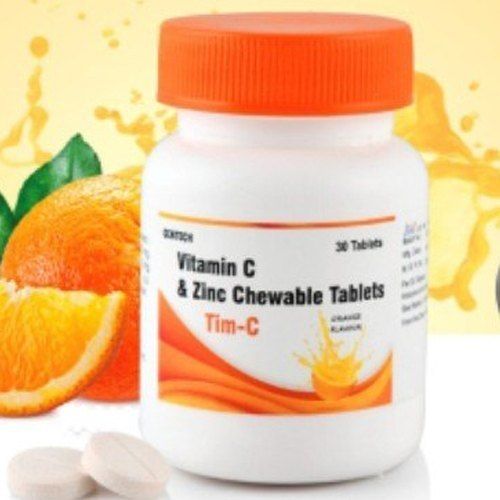 Tim-C Vitamin C And Zinc Chewable 30 Tablets For Immune Booster General Medicines