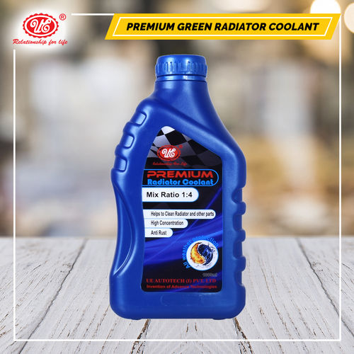 Green Ue Premium Car Care Radiator Coolant Concentrate Green-1 L | Mix Ratio 1:4 | Coolant For Petrol, Diesel And Cng Vehicles | Generator & Heavy Duty Vehicles