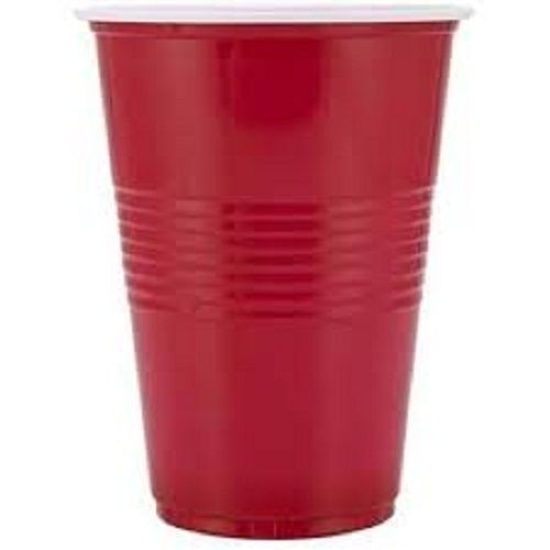 100 Percent Disposable And Biodegradable Red Plastic Glass For Party Size: 5-7 Inch