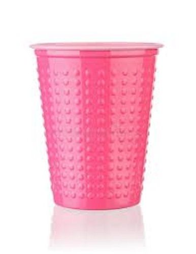 100 Percent Disposable And Eco Friendly Pink Plastic Glass For Party