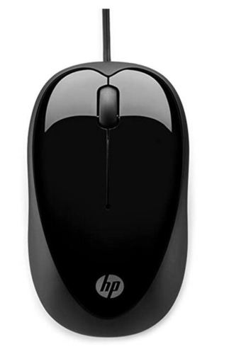 Black Color Optical Sensor More Accurate Hp X 1000 Wired Optical Mouse