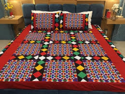 Eco Friendly Skin Friendliness Eye Catching Look Printed Cotton Bed Sheet