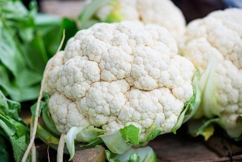 Round Fresh Cauliflower With 2-3 Days Shelf Life And Rich In Vitamin C, K, Potassium, Manganese, Zinc And Vitamin B6