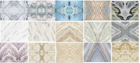 High Glossy Luxury Waterproof, 3D Book Match Marble Pattern Printed Decorating Sheet for Walls