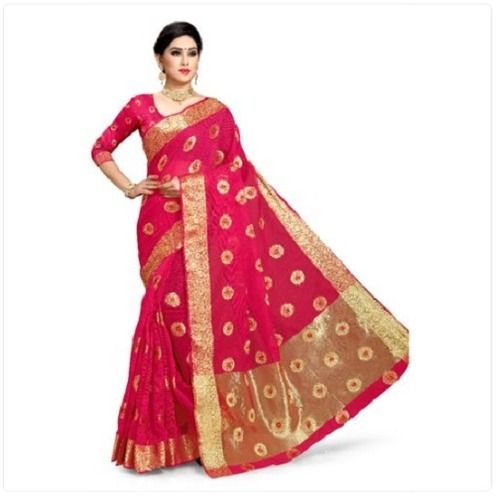 Manipuri Kota Minakari Saree With Blouse Piece For Ladies Party Wear