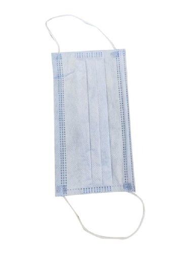 Non Woven Fabric Light Weight Soft Ear Loop And Disposable Light Blue Face Mask