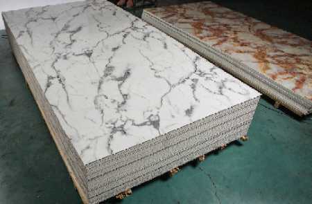 Pvc Wpc Spc Marble Wall Panels For Interior Wall Decoration Plastic Cladding / Vinyl Cladding