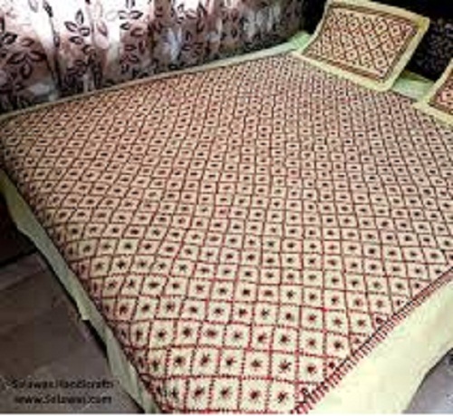 Tear Resistance Colorfastness Resistance Against Shrinkage Designer Cotton Bed Sheet